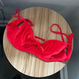 Aerie Bright Red Bikini Top
